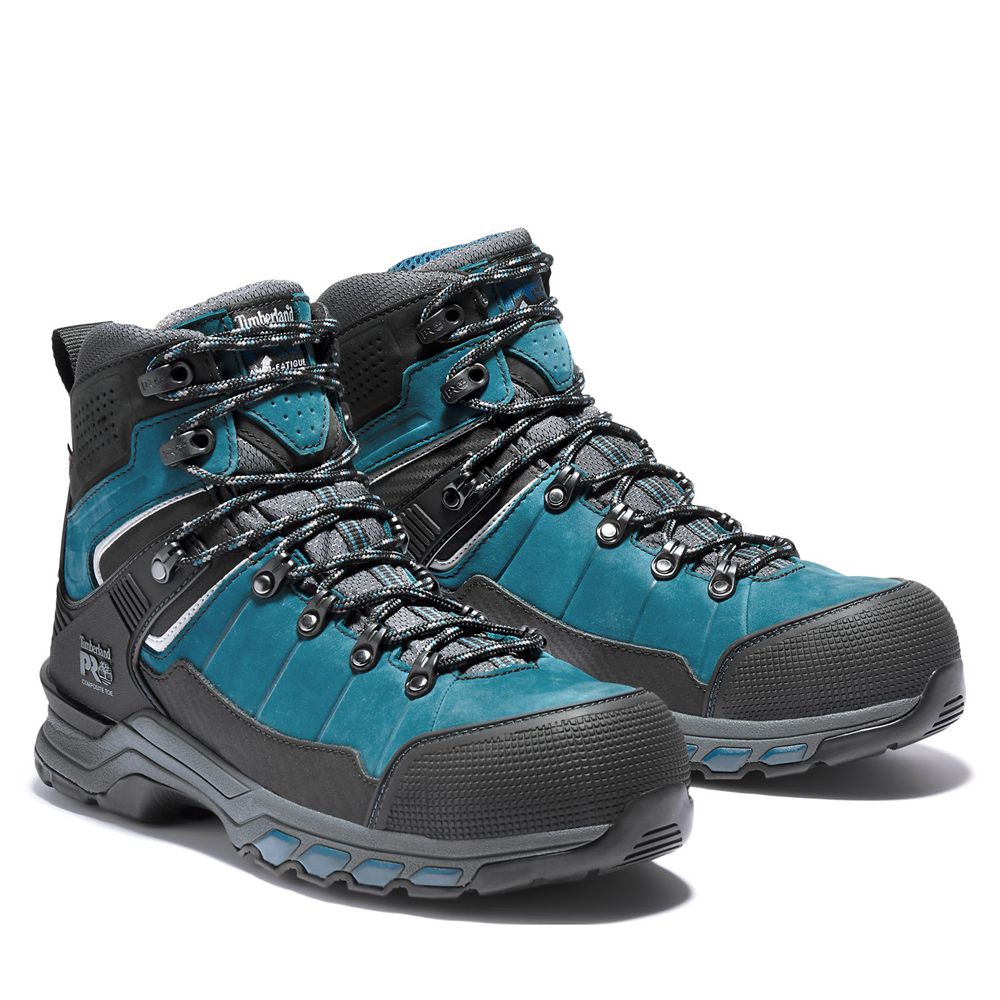 Bocanci De Muncă Timberland Barbati Albastri/Negrii - Pro® Hypercharge Trd Waterproof Composite-Toe